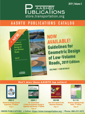 cover image of 2019 Vol. 2 AASHTO Publications Catalog